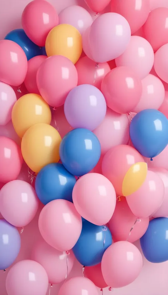 Colorful Balloons In Shades Of Pink Filling The Frame 21 90e6