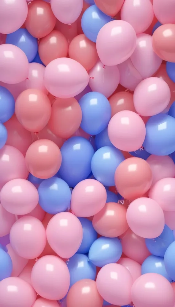 Colorful Balloons In Shades Of Pink Filling The Frame 36 8690