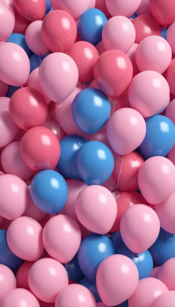 Colorful Balloons In Shades Of Pink Filling The Frame 37 757a