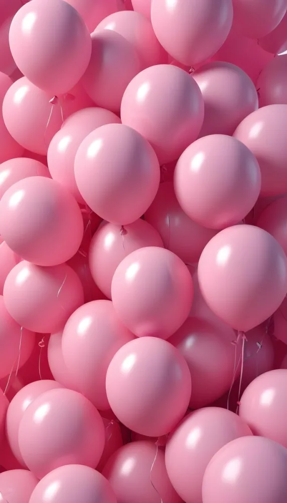 Colorful Balloons In Shades Of Pink Filling The Frame 4 6597