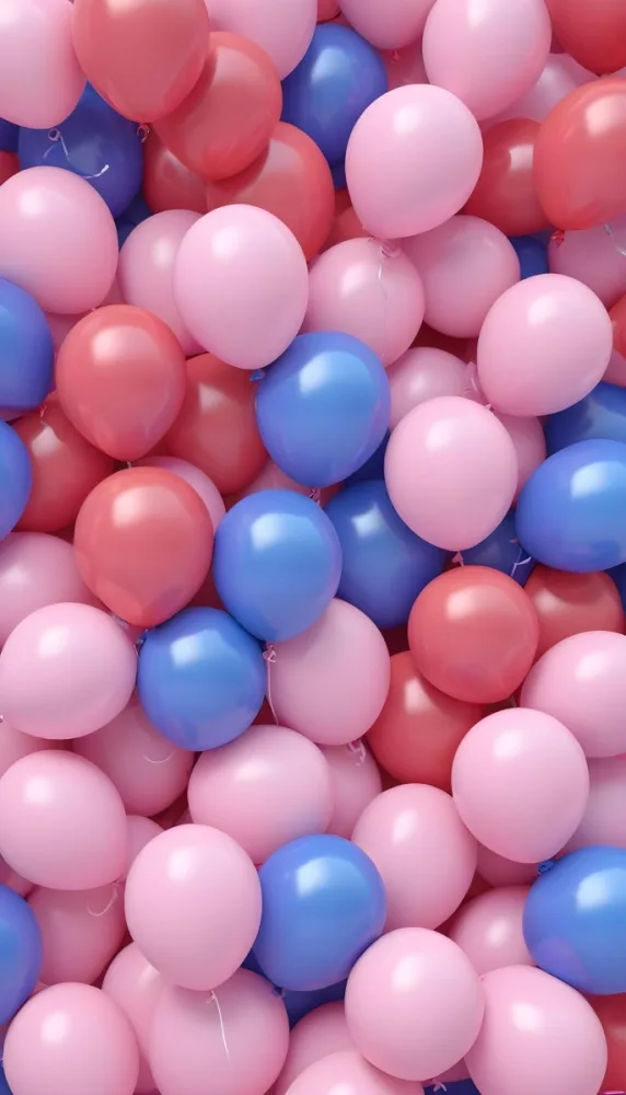 Colorful Balloons In Shades Of Pink Filling The Frame 5 A589