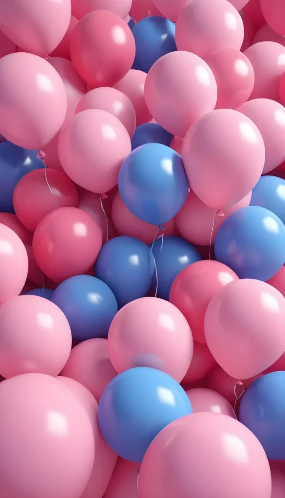 Colorful Balloons In Shades Of Pink Filling The Frame 6 B20e