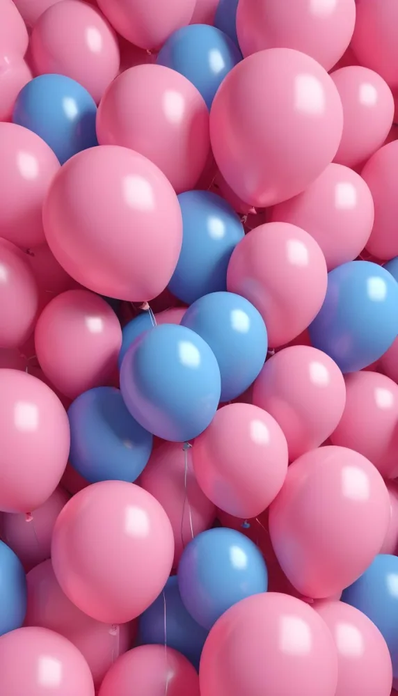 Colorful Balloons In Shades Of Pink Filling The Frame 8 D6b9