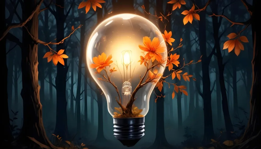 Digital Painting A Light Bulb