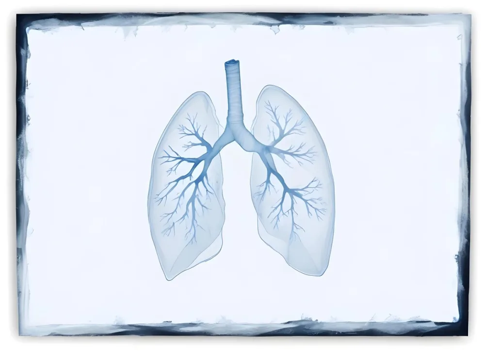 Digital Painting Lungs Made Of Ice