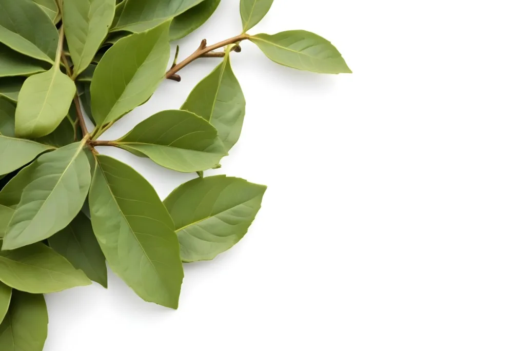 Green Bay Leaves On A White Background 15 6dd1