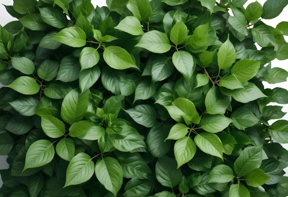 Green Leaves With White Background 13 583e