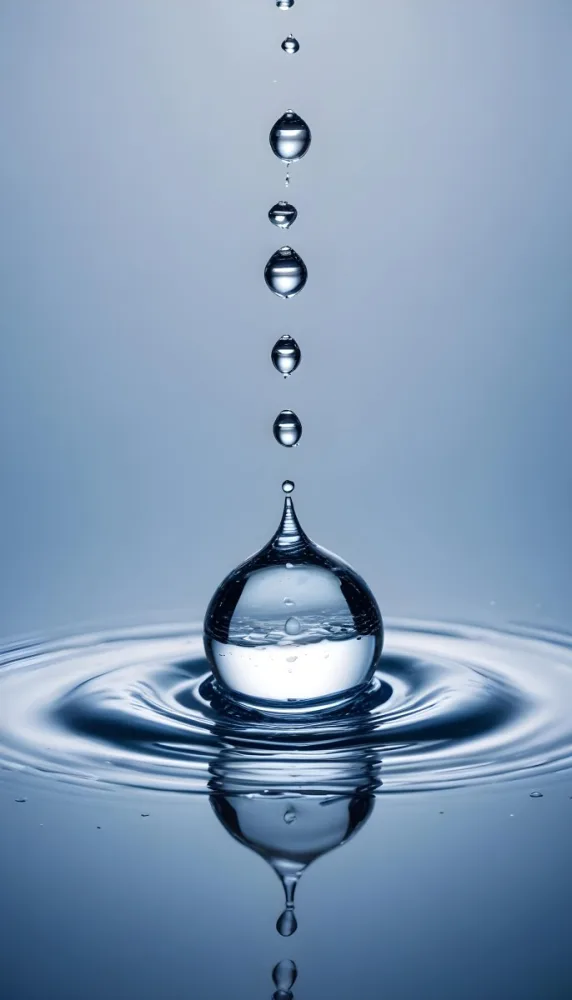 Minimal Soft Studio Light Photography A Close Up Of A Water Droplet Splashing On A Surface Creating A Circular Pattern With Ripples And Reflections High Detail Solid Bold Color Background 13 2932