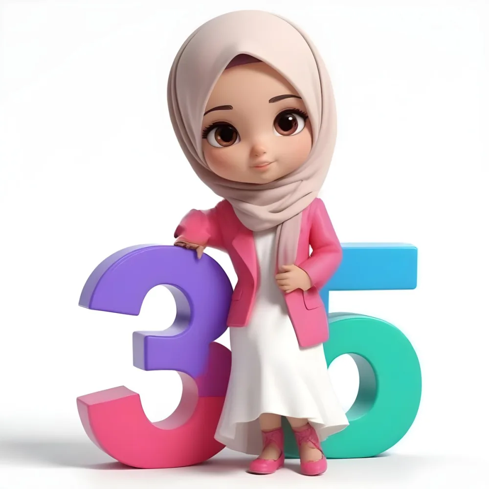Pikaso Reimagine A Young Muslim Girl Wearing A Pink Hijab And White 14 050c