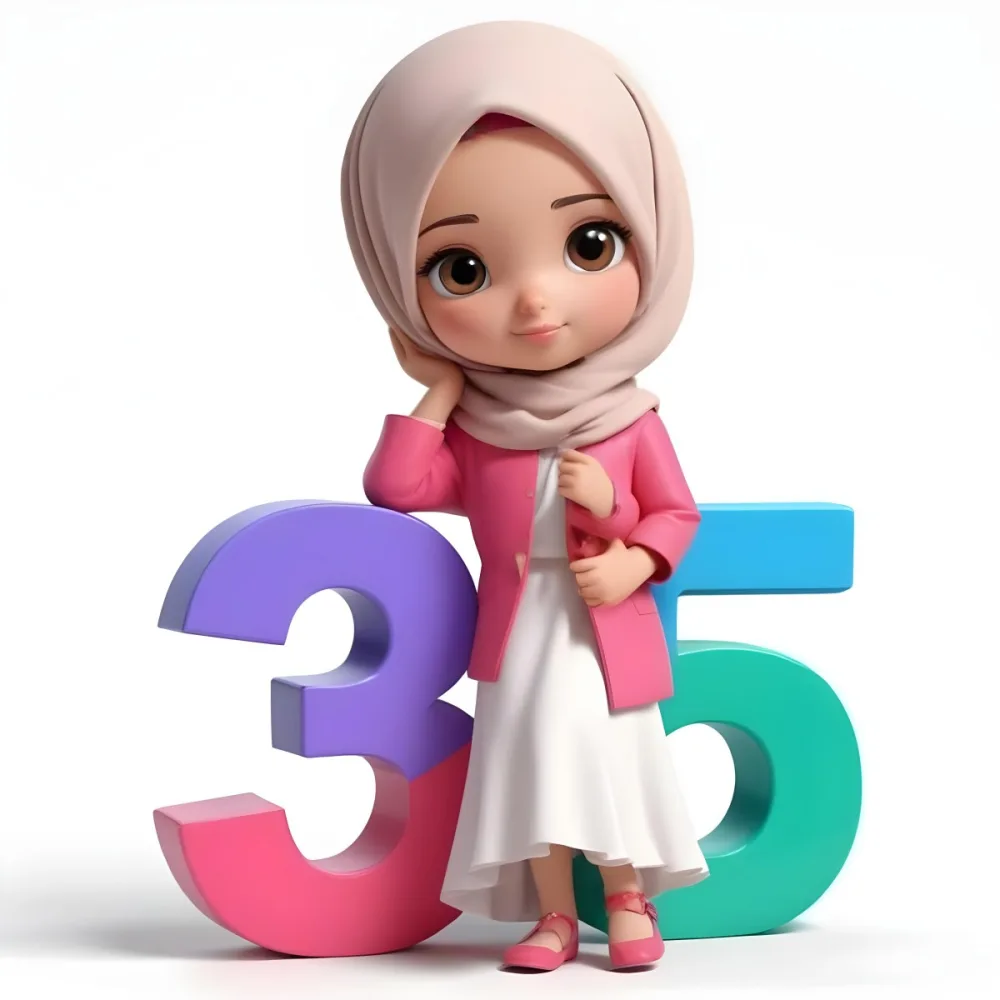 Pikaso Reimagine A Young Muslim Girl Wearing A Pink Hijab And White 2 090e
