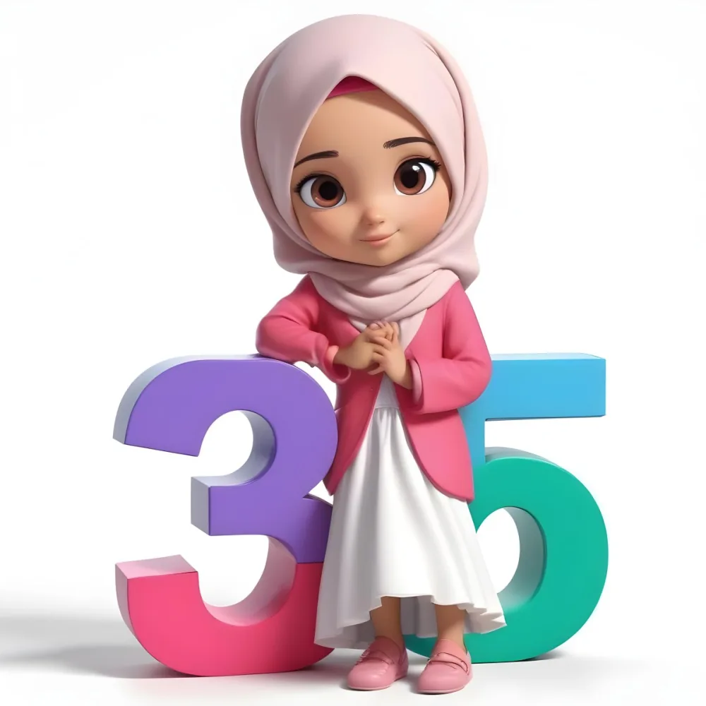 Pikaso Reimagine A Young Muslim Girl Wearing A Pink Hijab And White 4 0f70