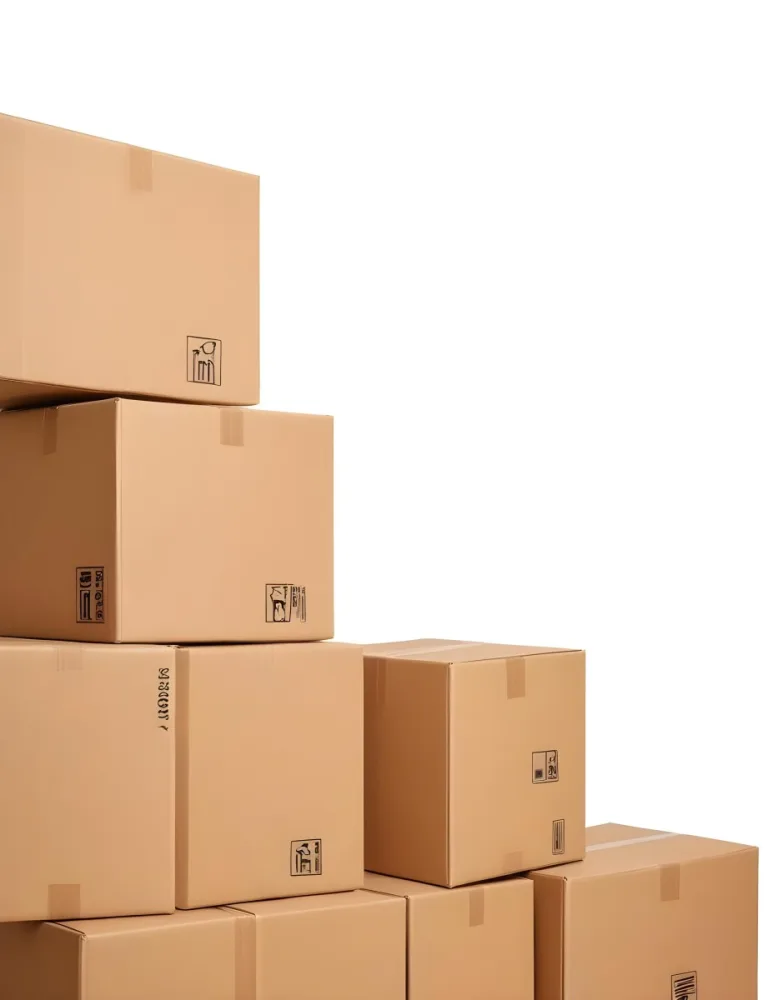 Stacks Of Cardboard Boxes With Fragile Symbols Suggesting A Moving Or Shipping Scene 2 76ce