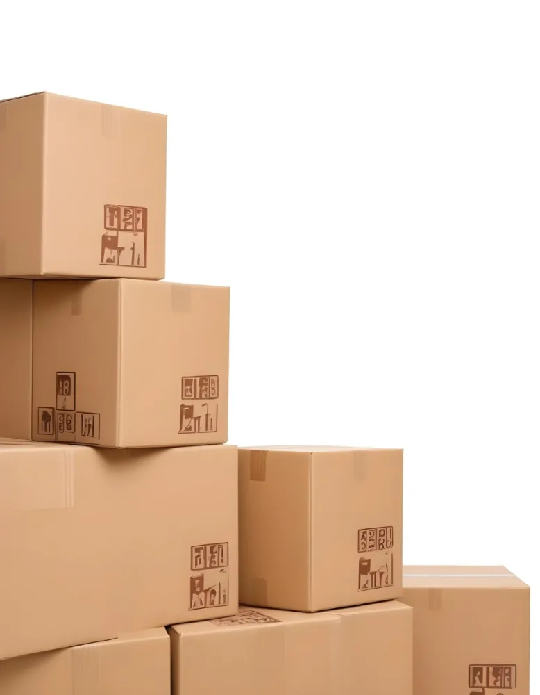 Stacks Of Cardboard Boxes With Fragile Symbols Suggesting A Moving Or Shipping Scene 5 4cf4