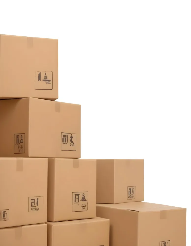 Stacks Of Cardboard Boxes With Fragile Symbols Suggesting A Moving Or Shipping Scene 6 2f4c