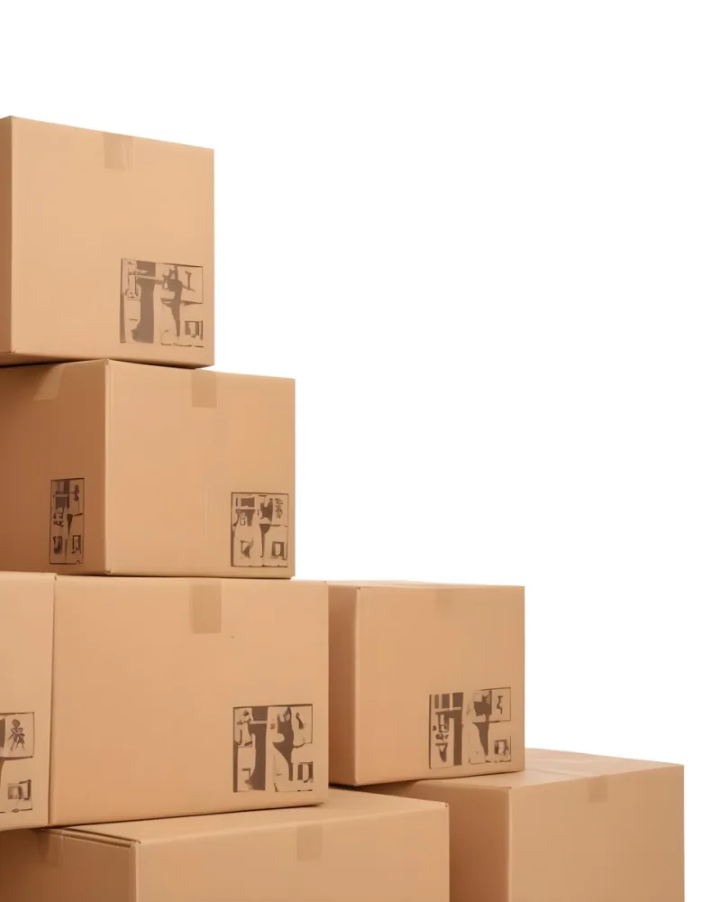 Stacks Of Cardboard Boxes With Fragile Symbols Suggesting A Moving Or Shipping Scene 7 Bffc