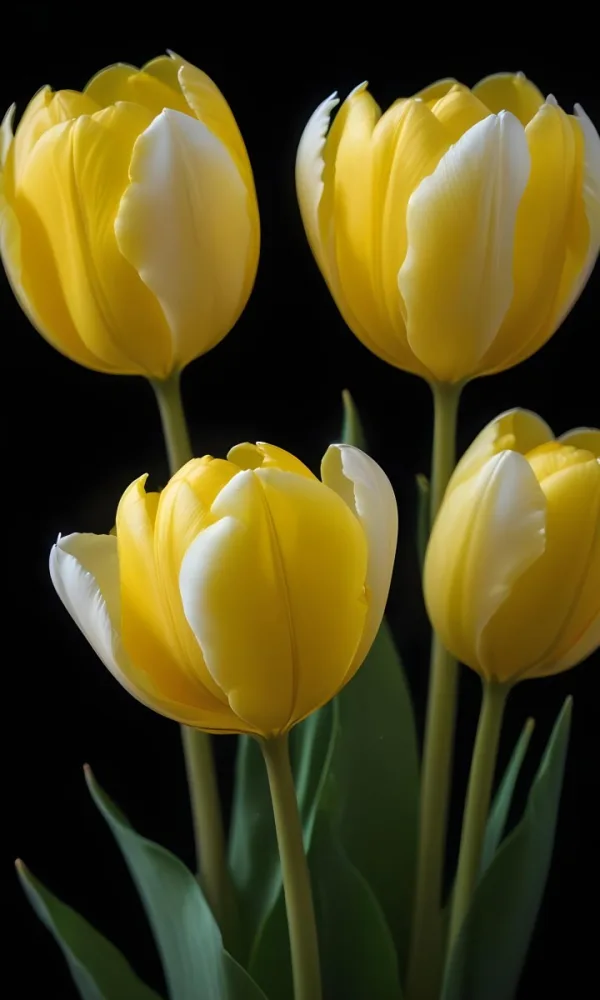 Vwhite And Yellow Tulips Against A Dark Backgroundwhite And Yellow Tulips Against A Dark Backgroundwhite And Yellow Tulips Against A Dark Backgroundwhite And Yellow Tulips Against A Dark Backgroundwhite And Yellow Tu 22 C159