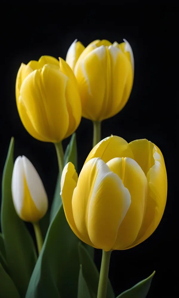 Vwhite And Yellow Tulips Against A Dark Backgroundwhite And Yellow Tulips Against A Dark Backgroundwhite And Yellow Tulips Against A Dark Backgroundwhite And Yellow Tulips Against A Dark Backgroundwhite And Yellow Tu 8 8a66