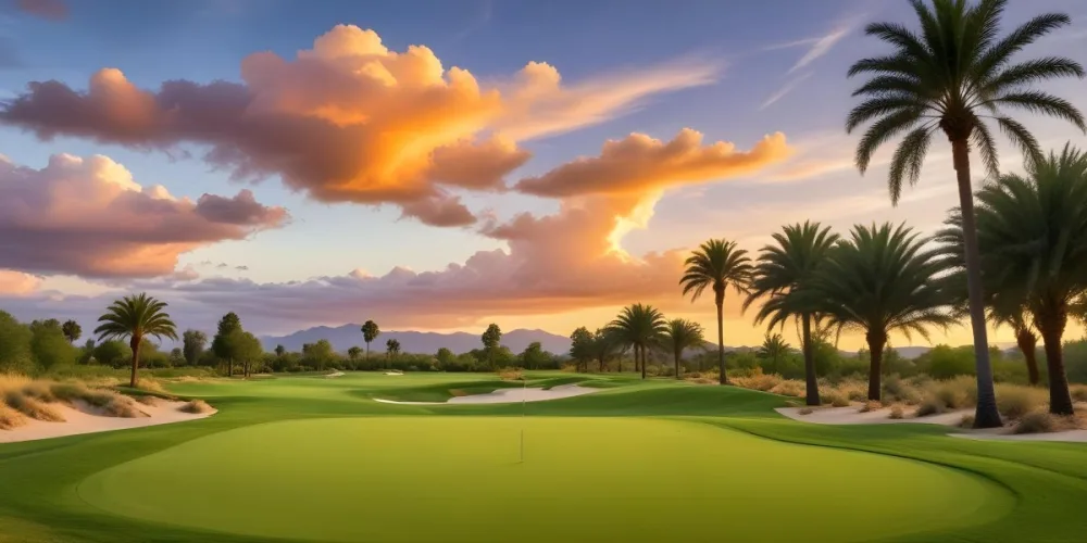 A Lush Green Golf Course