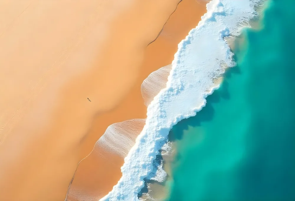 A Sailboat Sailing On The Blue Sea Under A Clear Blue Sky The Boat Is Blue With A Single Mast And Sail 1 Dc4e