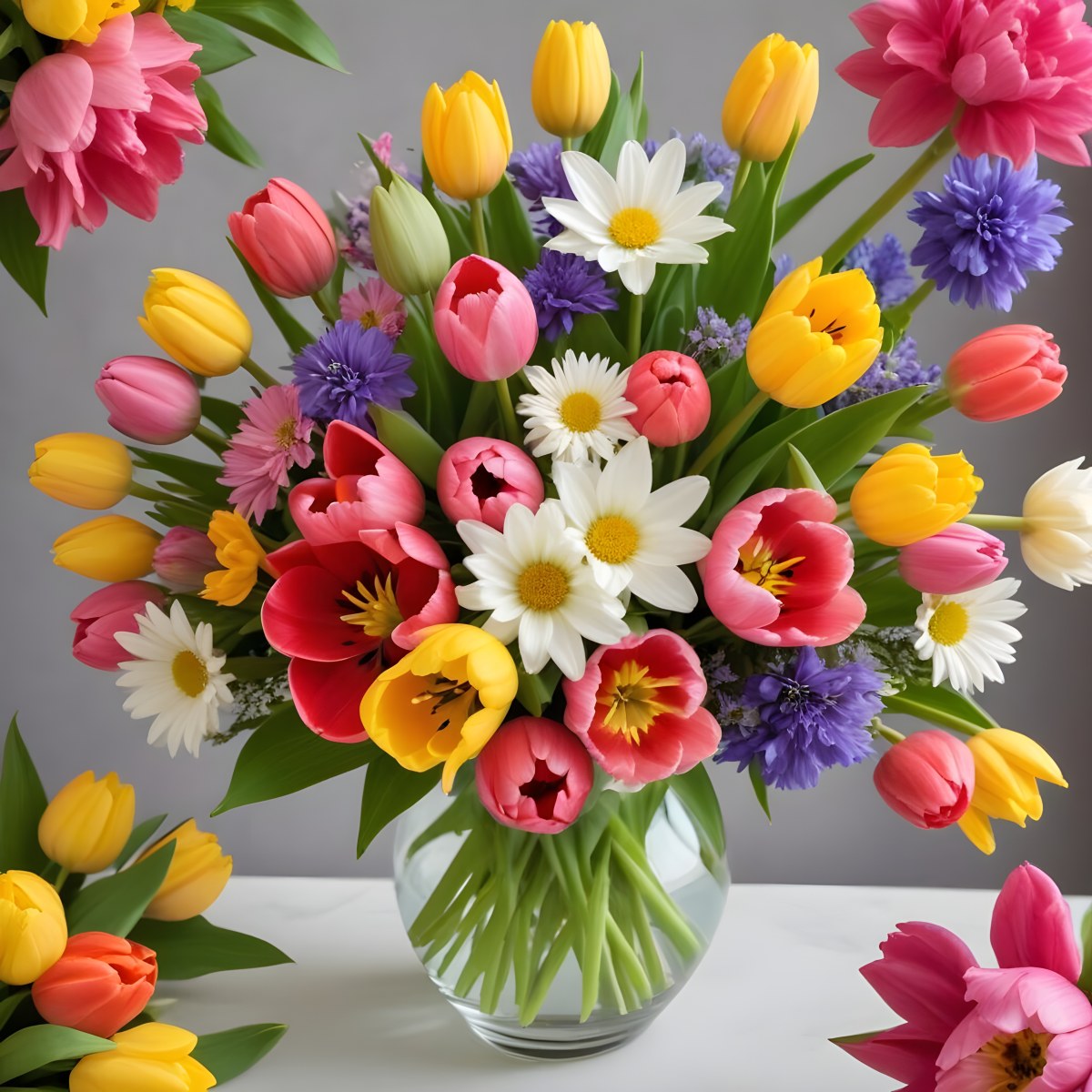 Flowers Vase Isolated White Background 24 8432