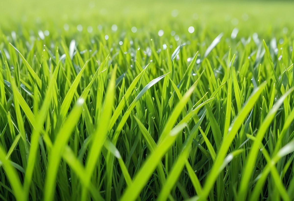 Green Grass Field With A White Background Vibrant Colors Close Up Shot Natural Light Clear Focus Fresh And Lush Appearance Well Maintained Lawn 8 6eab