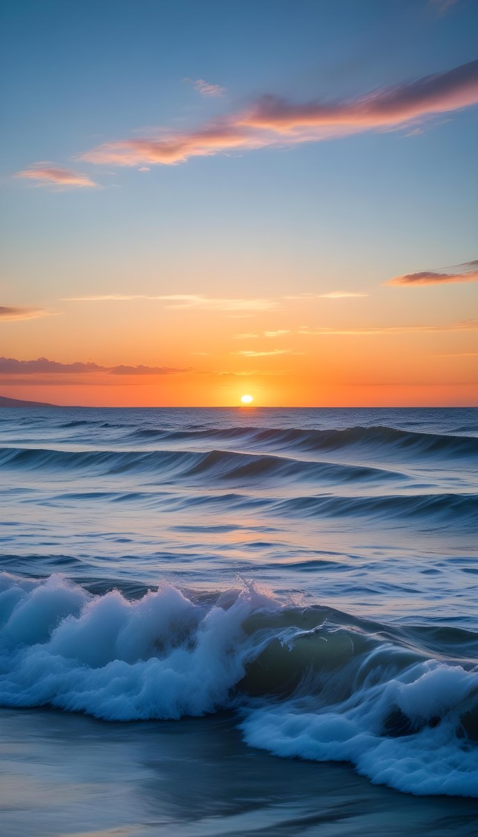 Minimal Soft Studio Light Photography A Red Umbrella Against A Dramatic Sunset Sky Over A Calm Body Of Water A Blue Umbrella Against A Serene Dawn Sky Over A Turbulent Ocean High Detail Solid Bold Color Backgr 12 8e4f