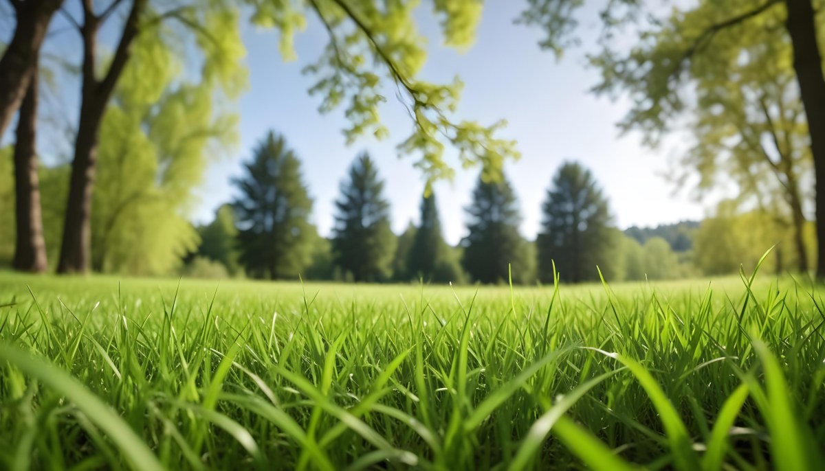 Oil Painting Green Grass In The Foreground Out Of Focus Trees And Sky In The Background Bright And Sunny Day Nature Creative Extremely Detailed Brush Stroke 22 D0e2