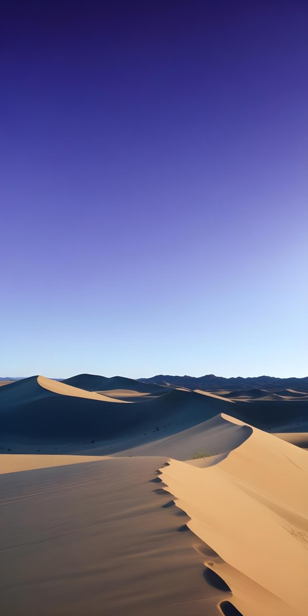 Sand Dunes In A Desert Landscape Under A Clear Blue Sky 5 2522
