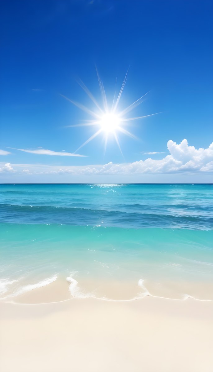 A Sunny Day At The Beach With A Clear Blue Sky Bright Sun And Calm Turquoise Waters A Cloudy Evening With Stormy Gray Skies And Rough Waves 18 Facc
