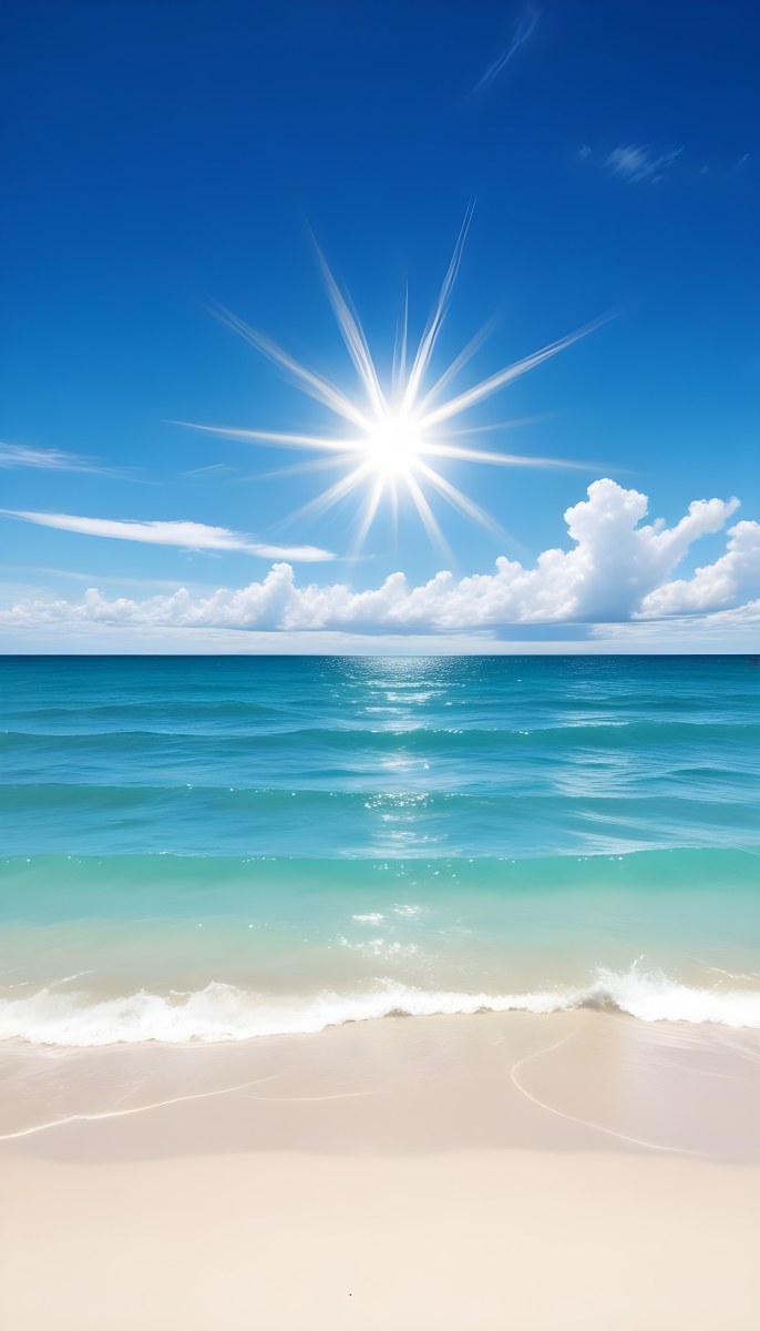 A Sunny Day At The Beach With A Clear Blue Sky Bright Sun And Calm Turquoise Waters A Cloudy Evening With Stormy Gray Skies And Rough Waves 21 99ba