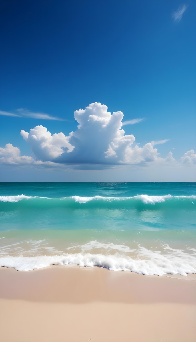 A Sunny Day At The Beach With A Clear Blue Sky Bright Sun And Calm Turquoise Waters A Cloudy Evening With Stormy Gray Skies And Rough Waves 7 1978