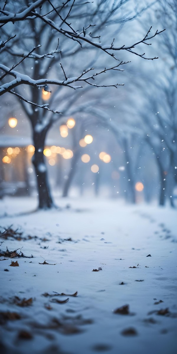 Blurred Winter Landscape
