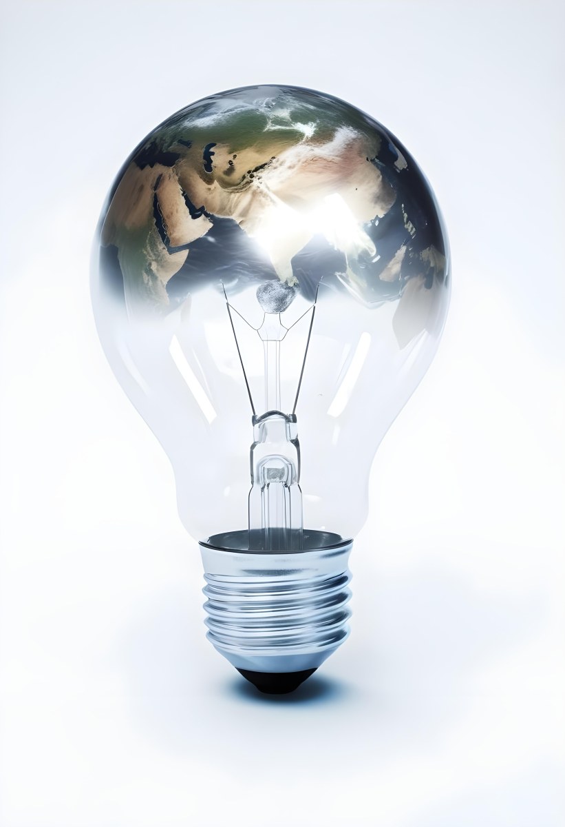 3d Model A Light Bulb With The Earth Inside The Bulb Is On A White Background The Earth Is Visible Through The Glass Figure Octane Render Volumetric Highly Detailed Videogame Aesthetic 23 Ca81