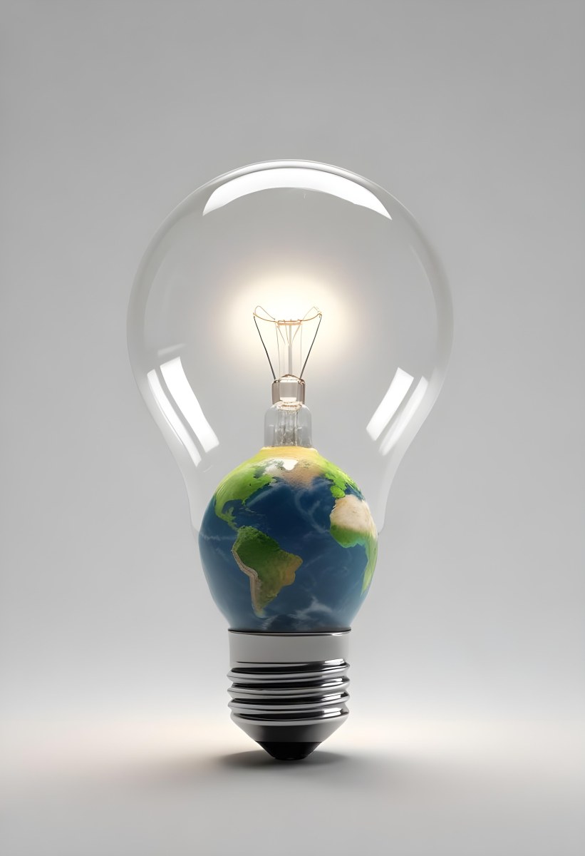 3d Model A Light Bulb With The Earth Inside The Bulb Is On A White Background The Earth Is Visible Through The Glass Figure Octane Render Volumetric Highly Detailed Videogame Aesthetic 8 4042