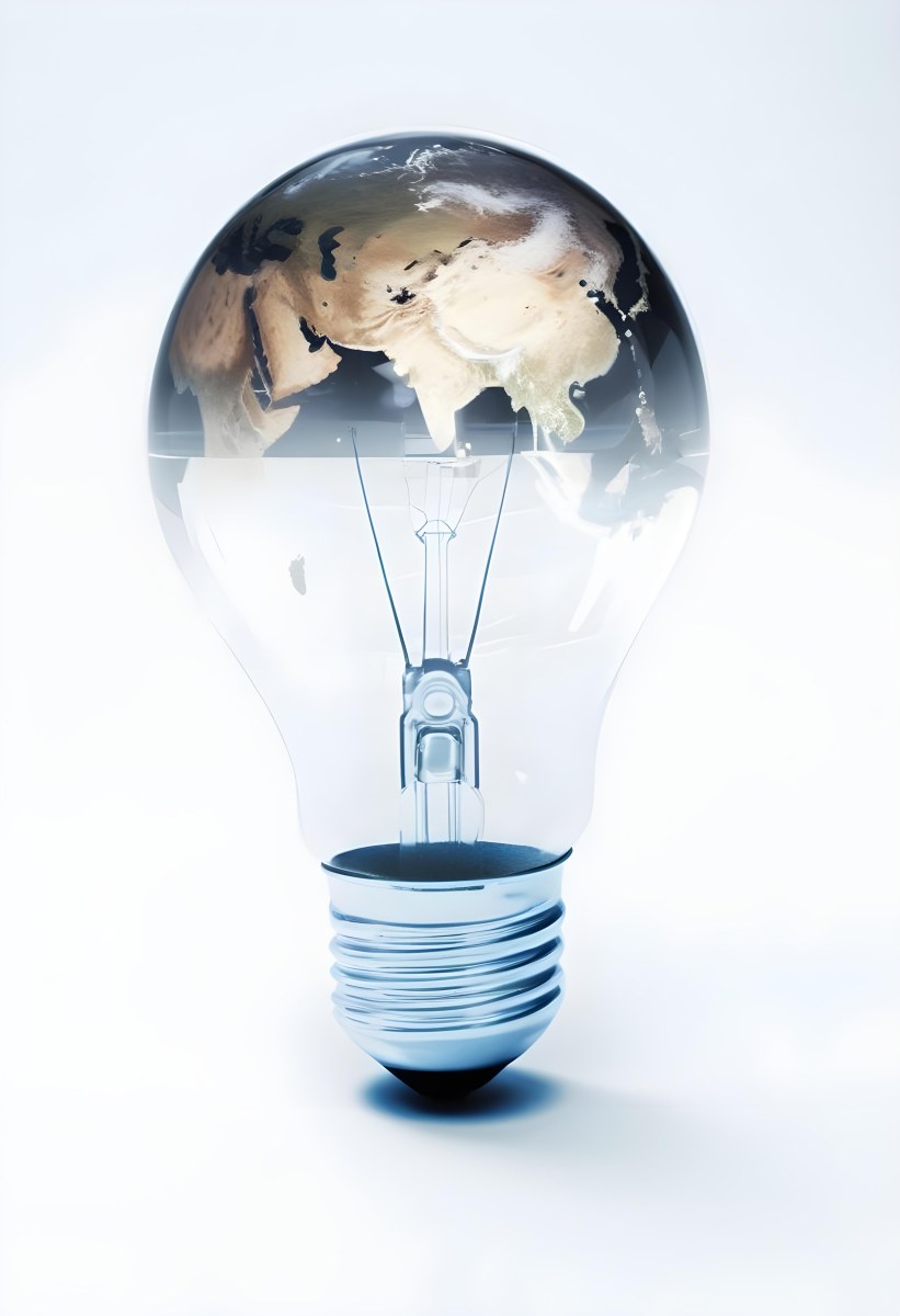 3d Model A Light Bulb With The Earth Inside The Bulb Is On A White Background The Earth Is Visible Through The Glass Figure Octane Render Volumetric Highly Detailed Videogame Aesthetic 9 68e5