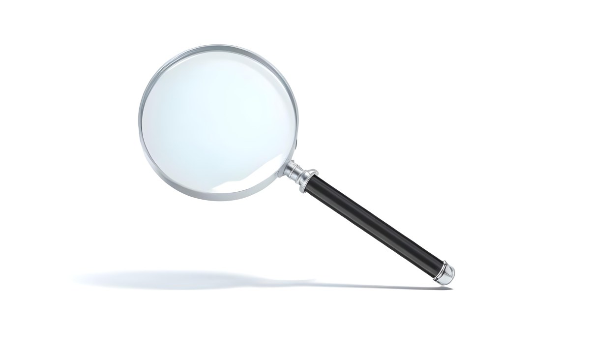 3d Model A Magnifying Glass With A Black Handle And A Silver Frame Casting A Shadow On A Black Background Figure Octane Render Volumetric Highly Detailed Videogame Aesthetic 13 B685