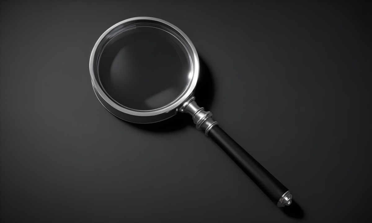 3d Model A Magnifying Glass With A Black Handle And A Silver Frame Casting A Shadow On A Black Background Figure Octane Render Volumetric Highly Detailed Videogame Aesthetic 6 3c2f