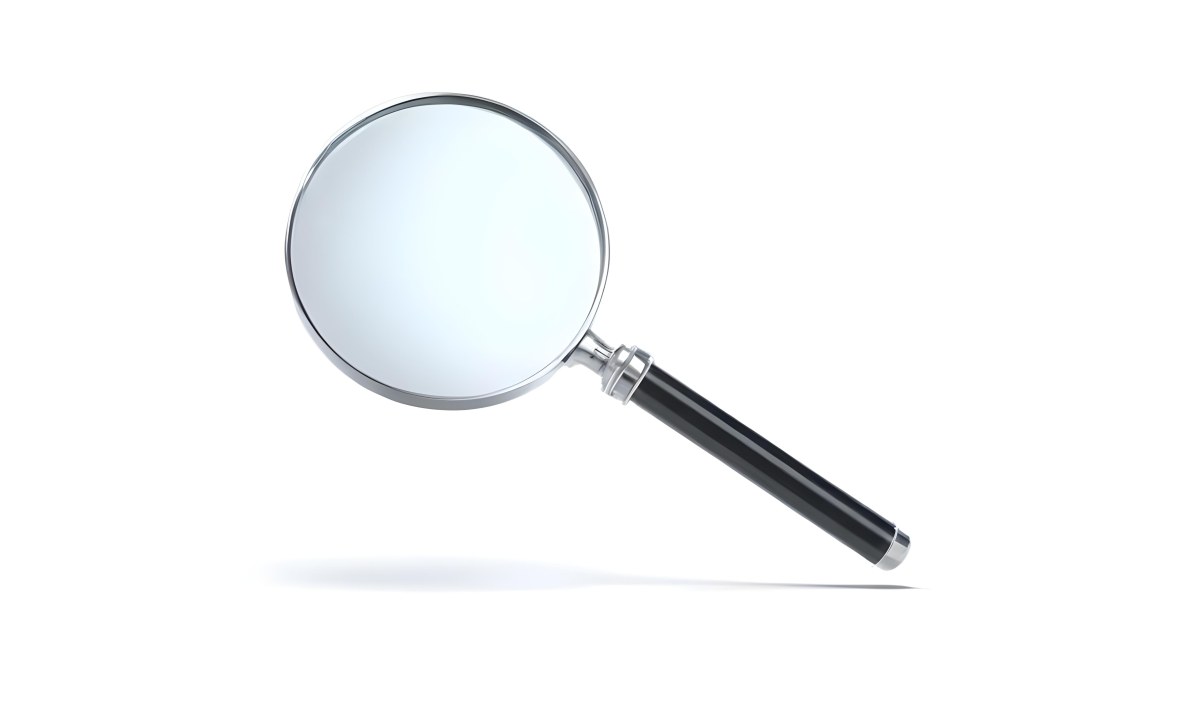 3d Model A Magnifying Glass With A Black Handle And A Silver Frame Casting A Shadow On A Black Background Figure Octane Render Volumetric Highly Detailed Videogame Aesthetic 9 C381