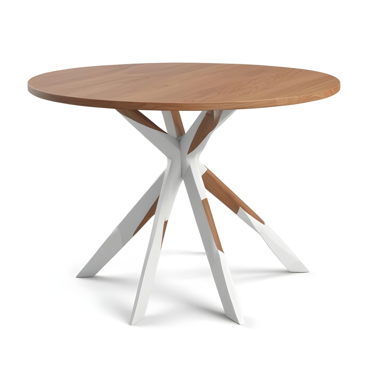 A Round Wooden Table