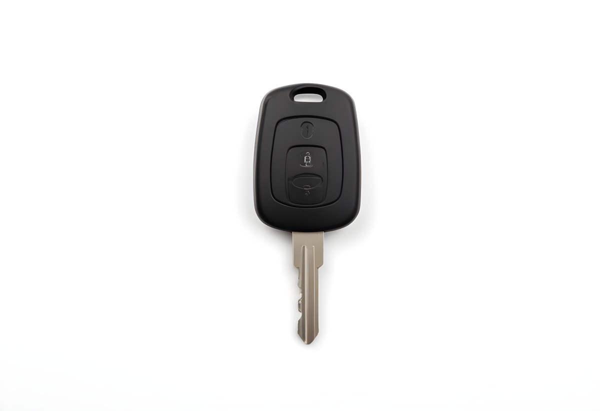 A Black Car Key With A Plastic Head A Silver Car Key With A Metal Head 1 4d7f