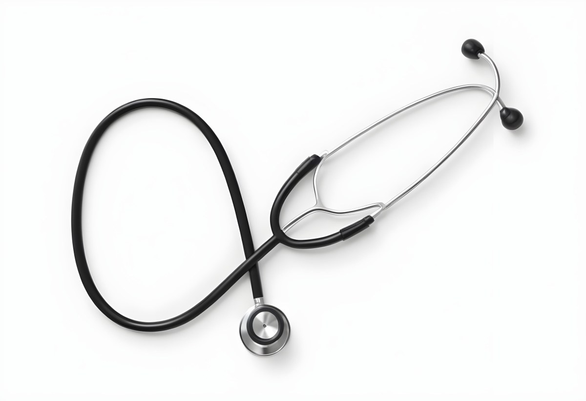 A Black Stethoscope