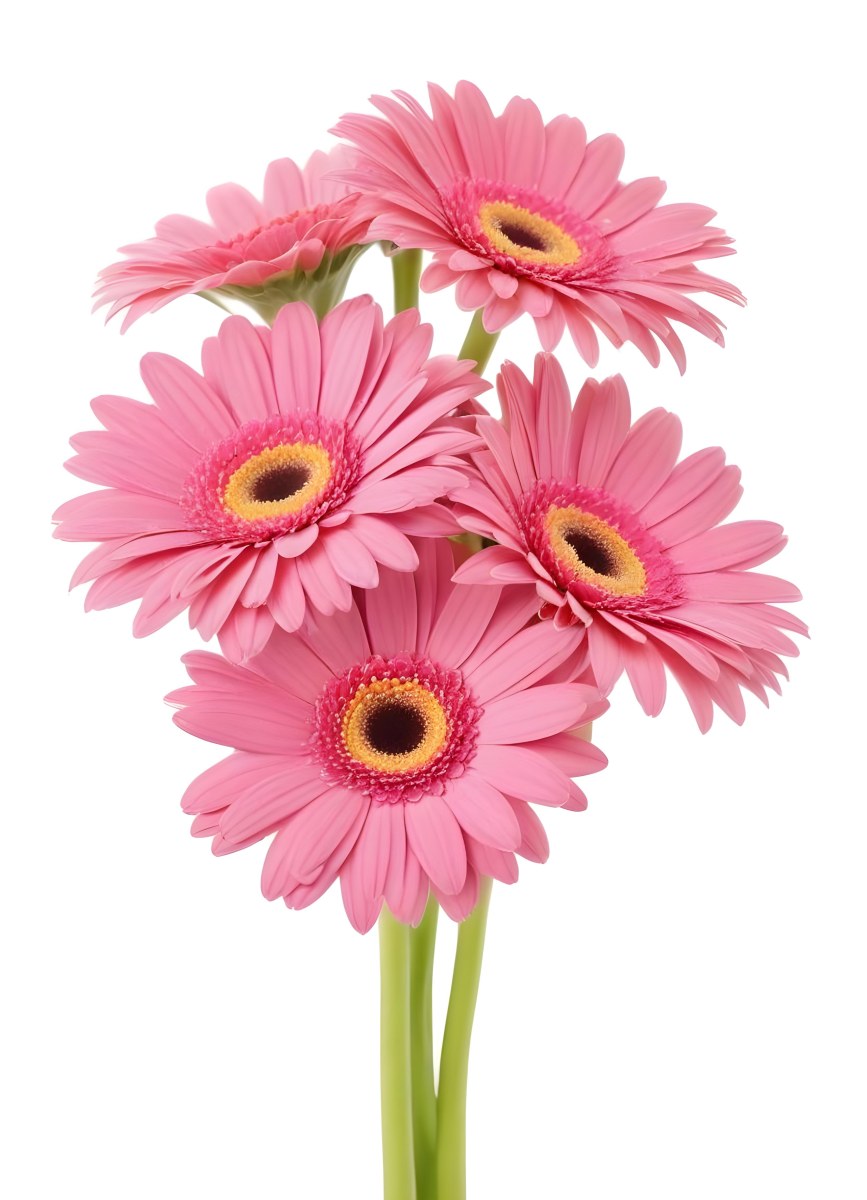 A Bouquet Of Pink Gerbera Daisies
