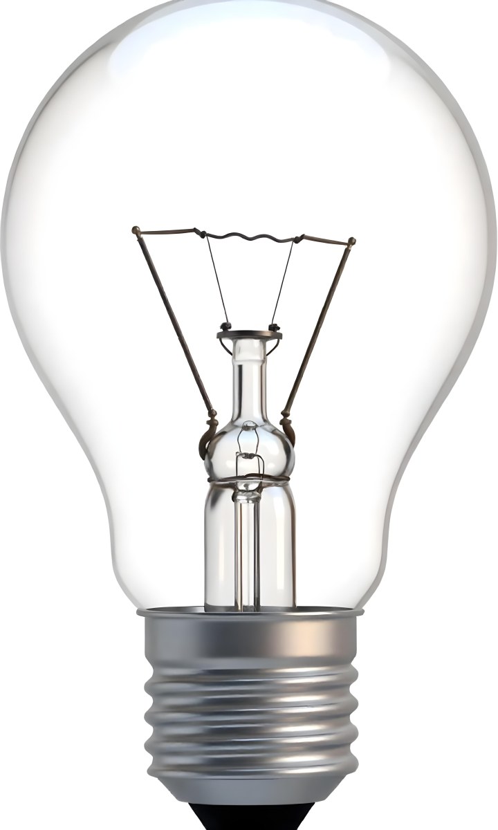 A Clear Light Bulb With Visible Filament And Internal Components Set Against A Plain White Background Showcasing A Clean And Minimalist Design 18 8d6f