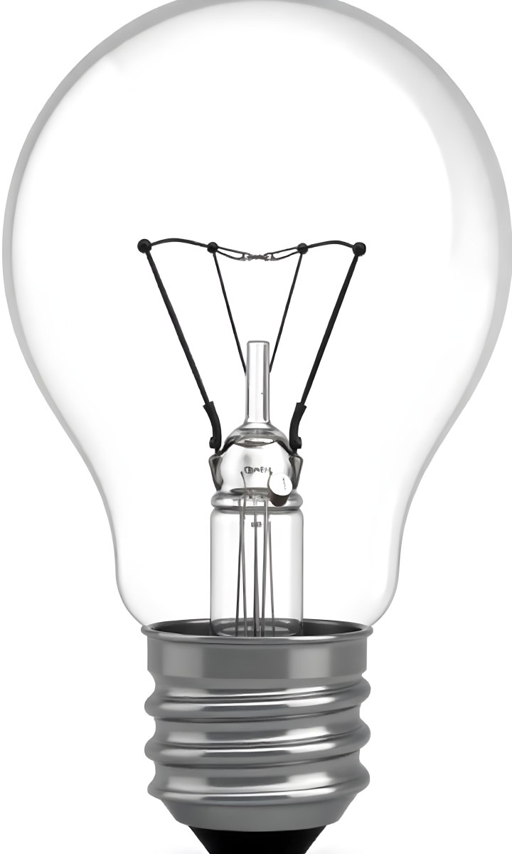 A Clear Light Bulb With Visible Filament And Internal Components Set Against A Plain White Background Showcasing A Clean And Minimalist Design 20 Ed87