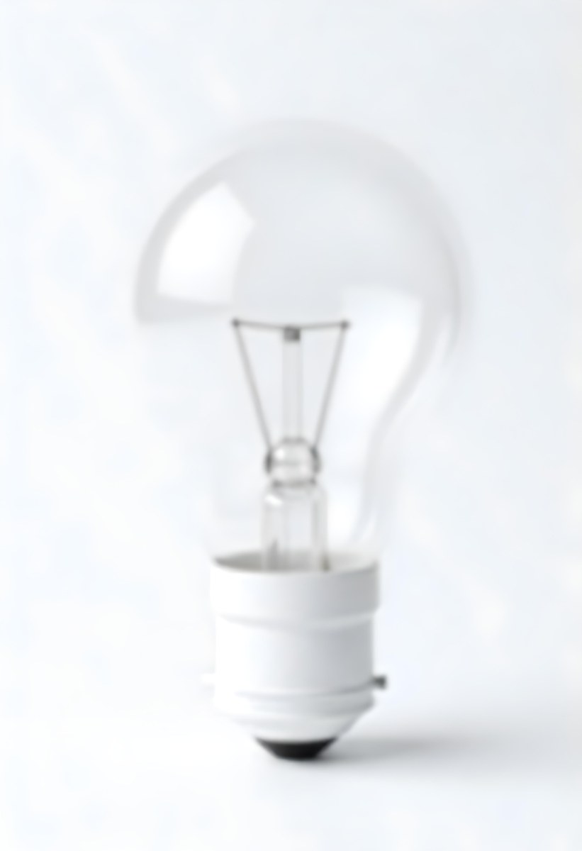 A Clear Light Bulb With Visible Filament And Internal Components Set Against A Plain White Background Showcasing A Clean And Minimalist Design 33 Ce37