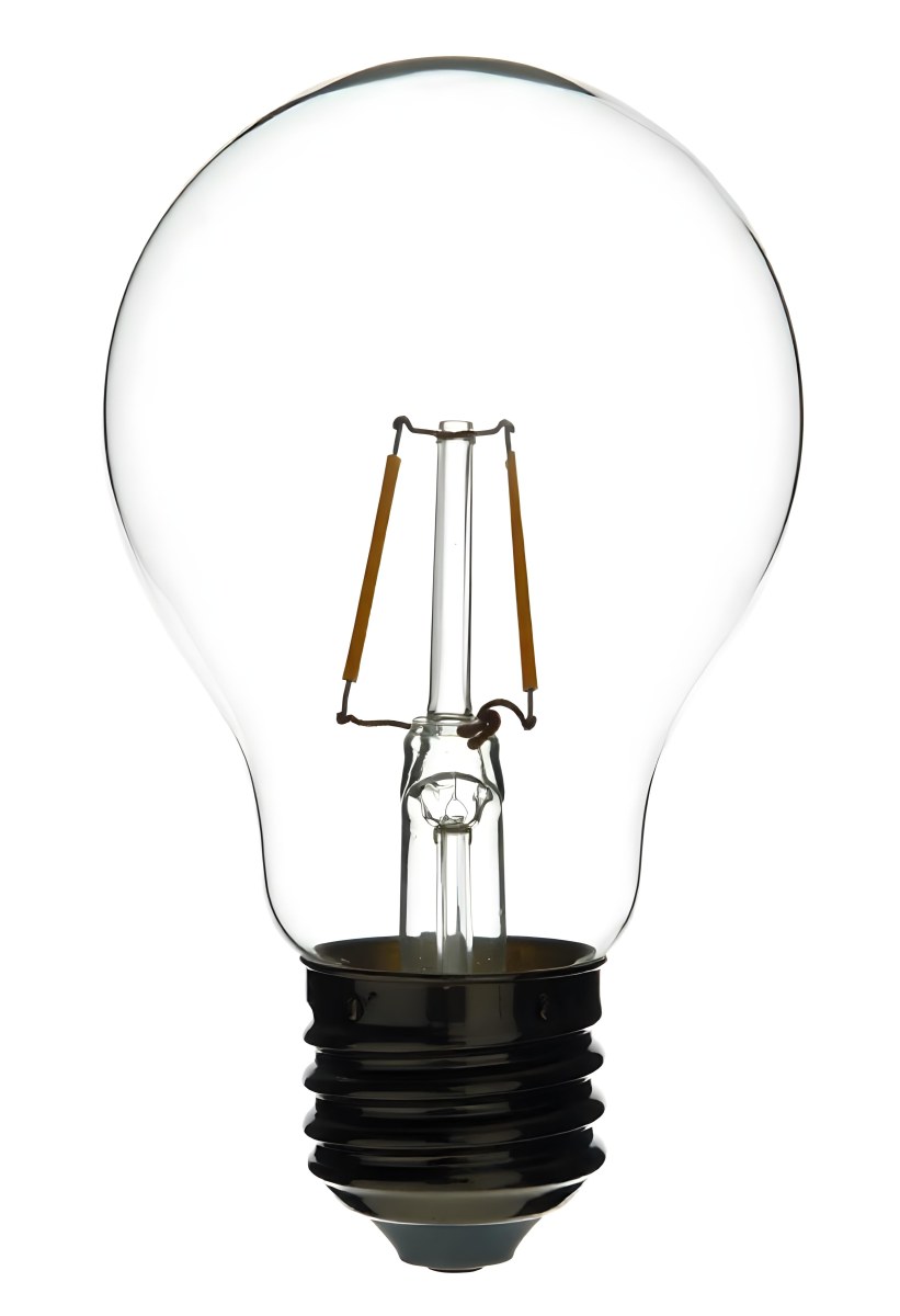 A Clear Light Bulb With Visible Filament And Internal Components Set Against A Plain White Background Showcasing A Clean And Minimalist Design 40 3751