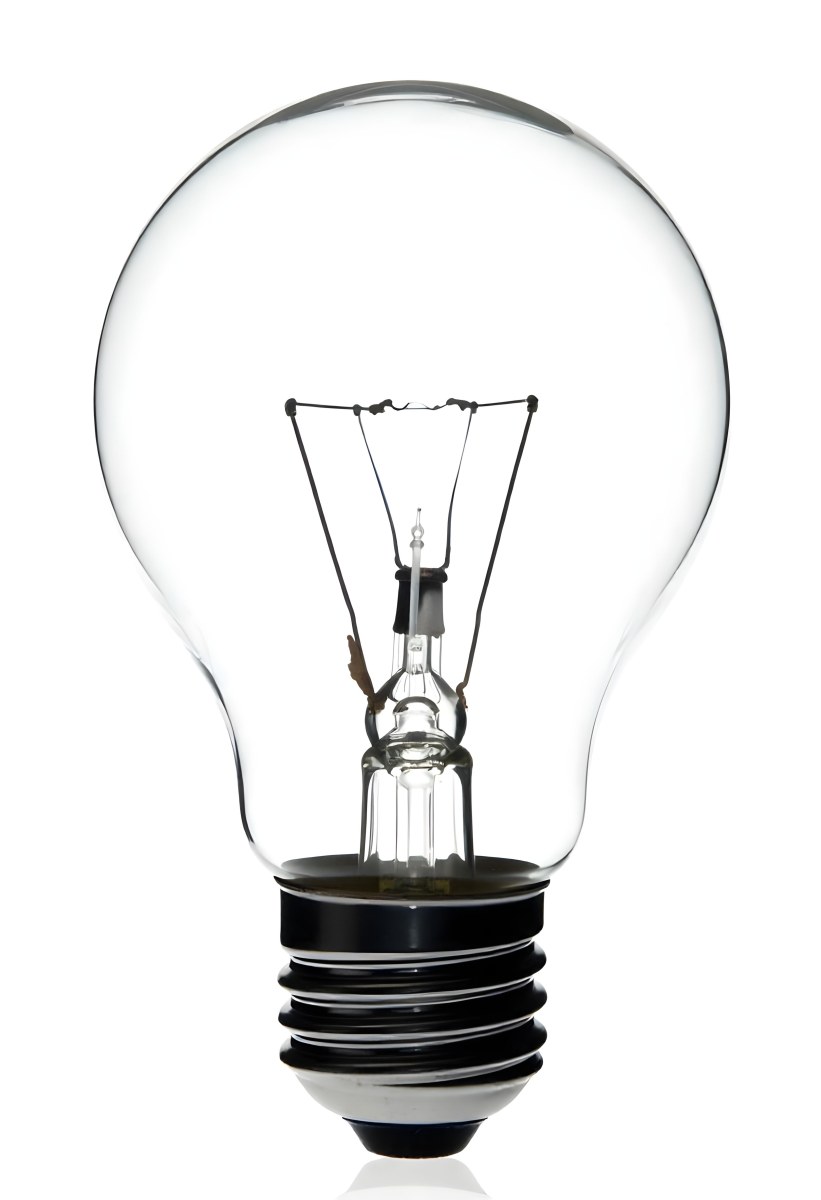 A Clear Light Bulb With Visible Filament And Internal Components Set Against A Plain White Background Showcasing A Clean And Minimalist Design 43 2980