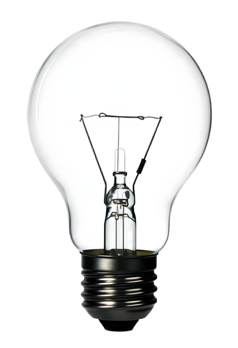A Clear Light Bulb With Visible Filament And Internal Components Set Against A Plain White Background Showcasing A Clean And Minimalist Design 44 F6ed