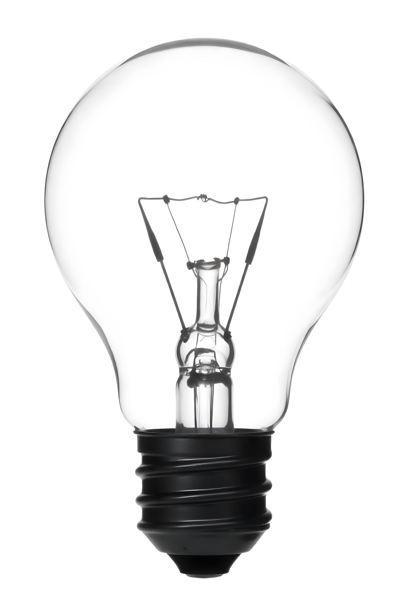 A Clear Light Bulb With Visible Filament And Internal Components Set Against A Plain White Background Showcasing A Clean And Minimalist Design 45 B6dd