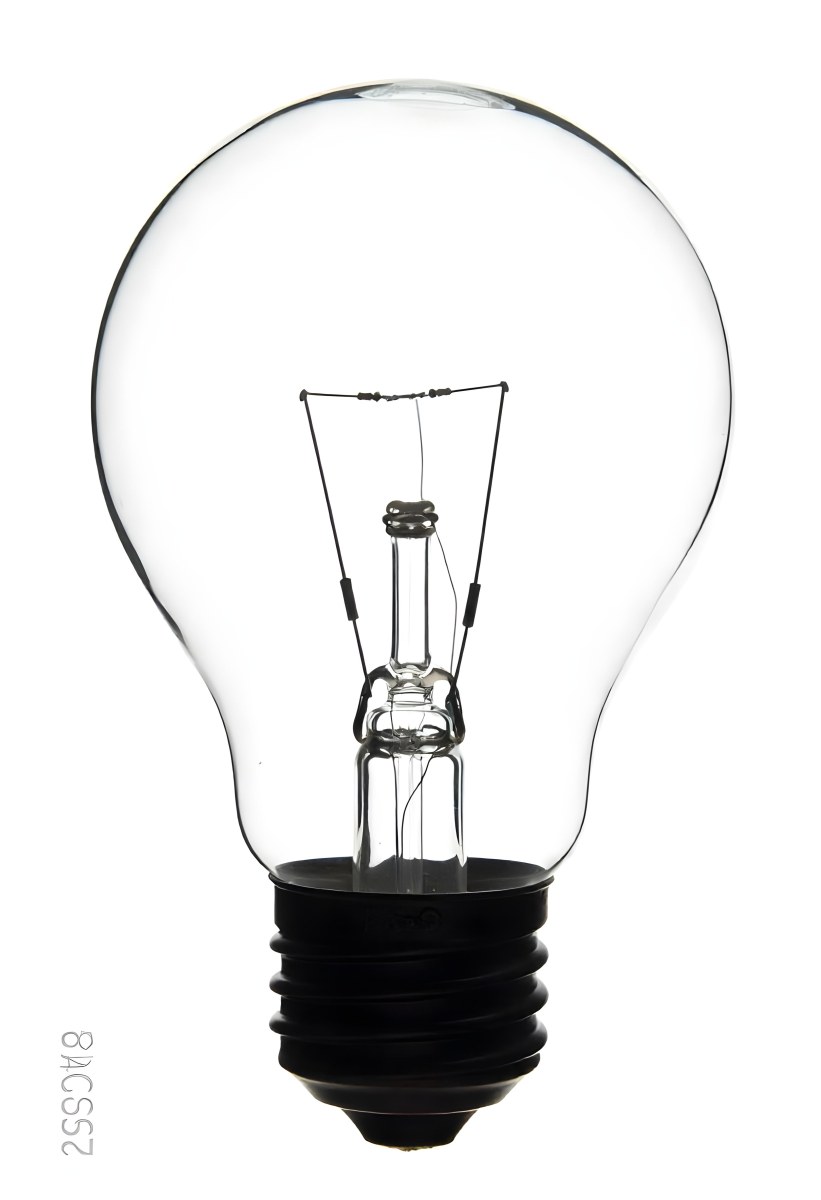 A Clear Light Bulb With Visible Filament And Internal Components Set Against A Plain White Background Showcasing A Clean And Minimalist Design 46 9888